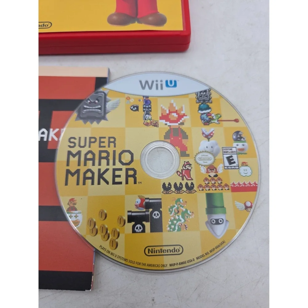 Super Mario Maker Nintendo Wii U - CIB W/ Manual + Paperback Idea Booklet
